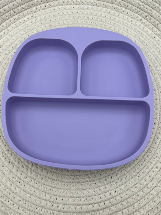Lavender Silicone divided plate