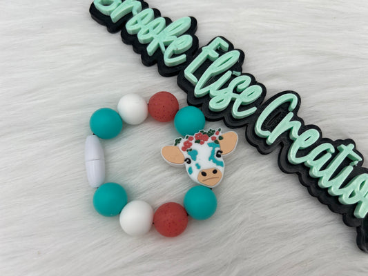 Baby cow teething bracelet