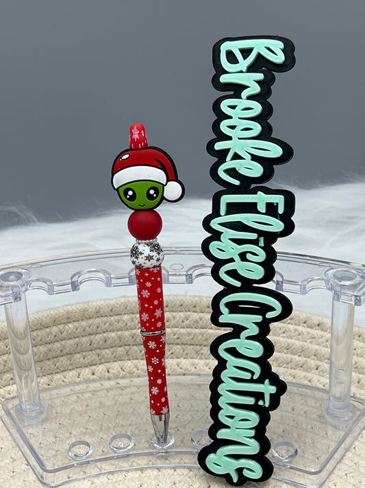 Red Christmas alien pen